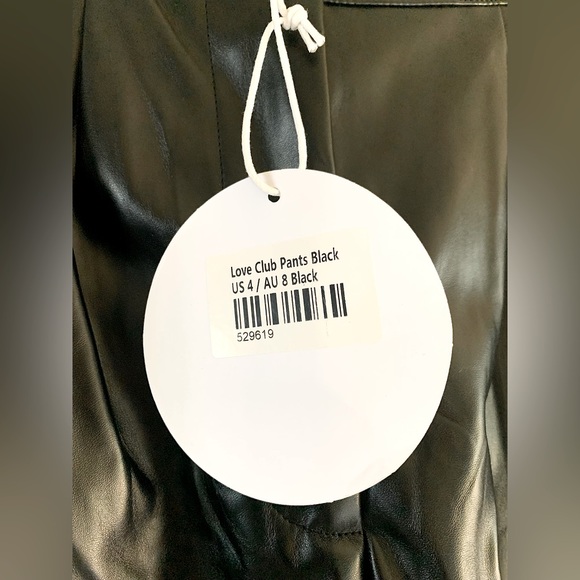 princess polly love club leather pants 🖤 nwt - Picture 6 of 8